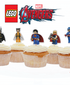 Avengers lego cupcake toppers