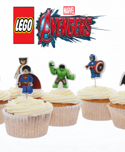 Avengers lego cupcake toppers Jose bakery