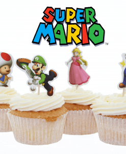 Supermario cupcake toppers