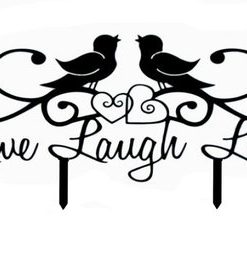 Live Laugh Love taarttopper bestellen