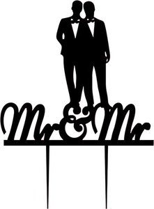 Mr & Mr taarttopper