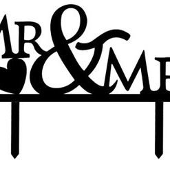 Mr & Mrs hart taarttopper