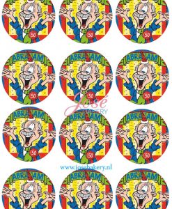 Abraham cupcake prints 12 stuks