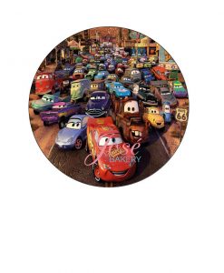 Cars taart print 20 cm