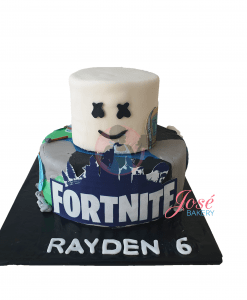 Fortnite taart Marshmello 17 personen